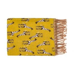 Surya Golden Giraffe Throw Blanket Throw Blankets