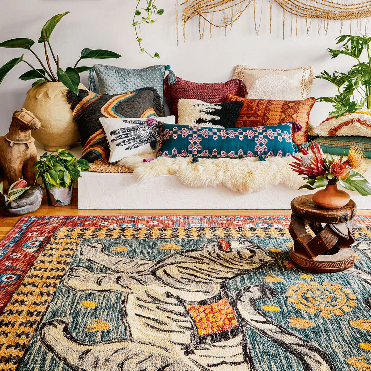 Loloi Rugs Tigress Teal Rug By Justina Blakeney® X Loloi All Rugs 4 Loloi Rugs Tigress Teal Rug By Justina Blakeney® X Loloi All Rugs